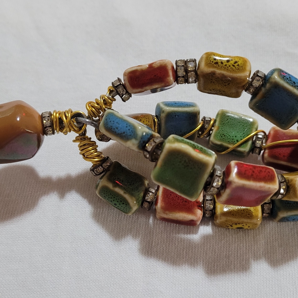 Colorful Beaded Keychain - Picture 5 of 7